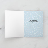 Brother 5 star review blue birthday kaart (Binnen)