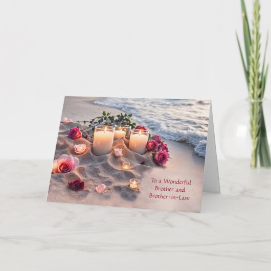 Brother and Brother in Law Wedding Kaart (Voorkant)