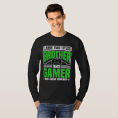Brother and gamers for video players t-shirt (Voorkant volledig)