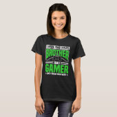 Brother and gamers for video players t-shirt (Voorkant volledig)