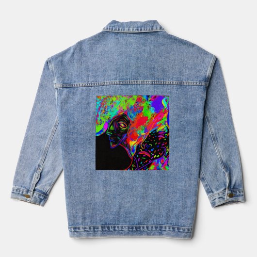Brother and Sister Supernatural Creatures Denim Jacket (Achterkant)