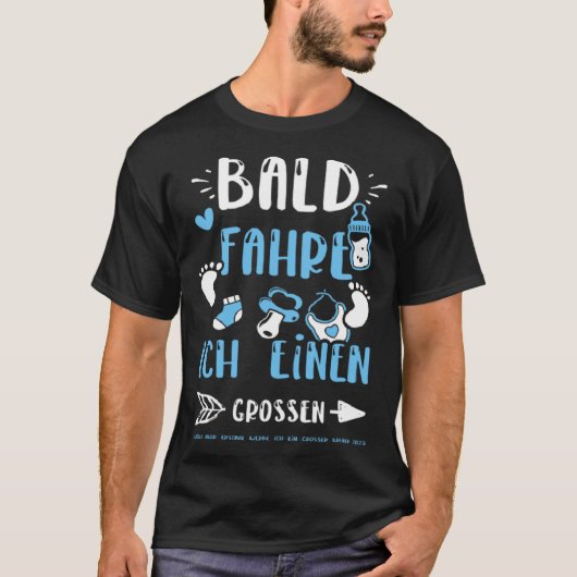 Brother Bald Fahre Ich Einen Großen Bagger Aber  B T-shirt (Voorkant)