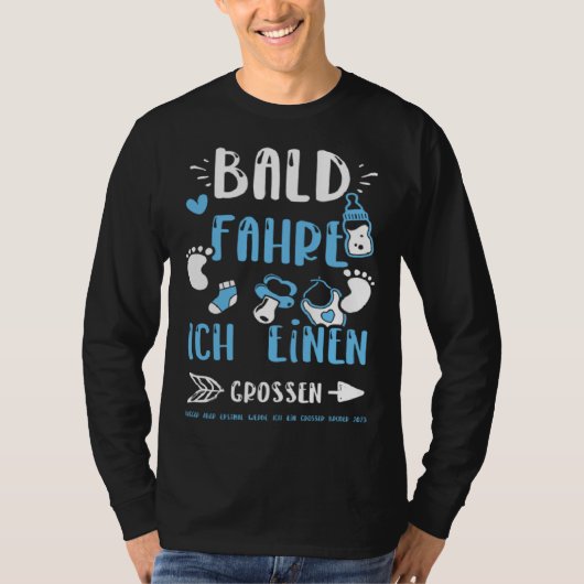 Brother Bald Fahre Ich Einen Großen Bagger Aber  B T-shirt (Voorkant)