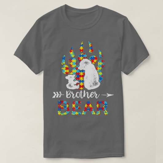 Brother Bear Autism Awareness  T-shirt (Design voorkant)