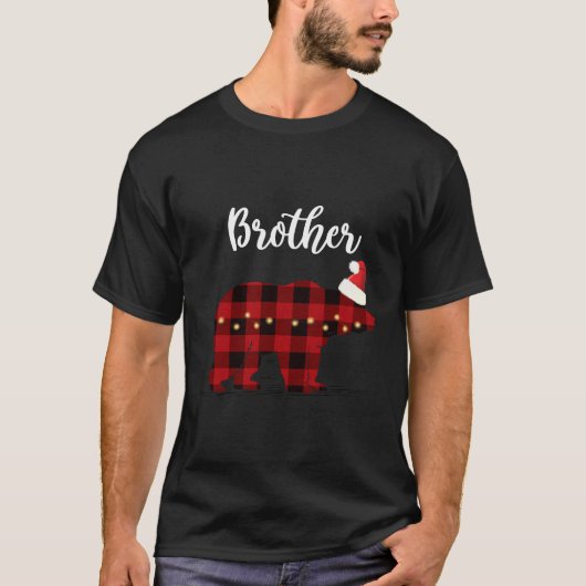 Brother Bear Christmas Plaid T-shirt (Voorkant)