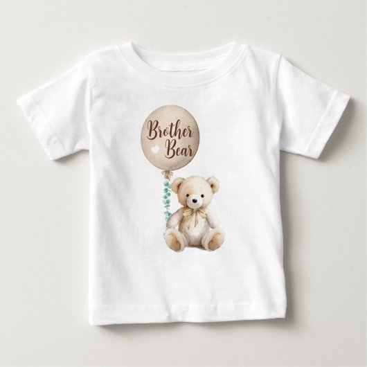 Brother Beer Teddy Baby shower T-shirt (Voorkant)