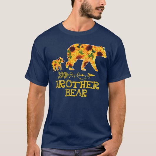 Brother Beer Zonnebloem Grappig Moeder Vader famil T-shirt (Voorkant)
