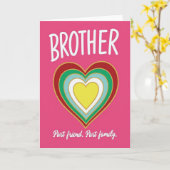 Brother Best Friend Family Card Kaart (Gele Bloem)
