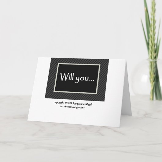 BROTHER Best Man Wedding Invite - FUNNY (Achterkant)