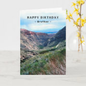 Brother Birthday Big Horn Mountains Wyoming Kaart (Gele Bloem)