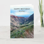 Brother Birthday Big Horn Mountains Wyoming Kaart<br><div class="desc">Wenskaart voor een broer. Een foto genomen in het Big Horn gebergte in Wyoming,  de Verenigde Staten,  die je een jaar van grote avonturen toezwaait. Vrolijk Birthday! Kunst,  afbeelding en vers copyright © Shoaff Ballanger Studios,  2023.</div>