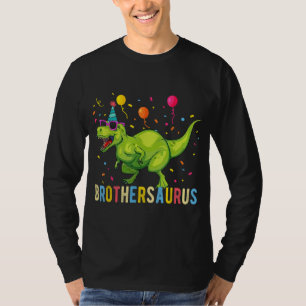 Brother Birthday Boy T Rex Dinosaur T-shirt