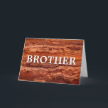 Brother Birthday Card Kaart<br><div class="desc">Verjaarkaart voor een speciale broer. Deze kaart is aanpasbaar met uw gepersonaliseerde bericht aan de binnenkant door de tekst eenvoudig uit te geven of de naam van uw broer toe te voegen.</div>