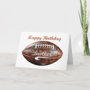 Brother Birthday Grunge Groot Football voor Sport Kaart