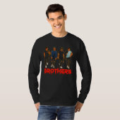 Brother Black Hispanic Caucasian Men Friends Broth T-shirt (Voorkant volledig)