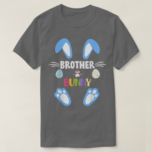 Brother Bunny Cute Design Costume Mannen Boy Famil T-shirt (Design voorkant)