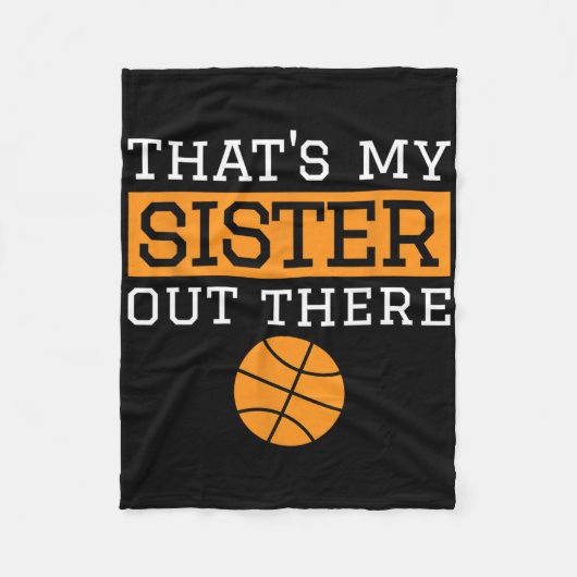 Brother Bysketbyll Gift Dat is mijn zus Bysketbyl Fleece Deken (Voorkant)