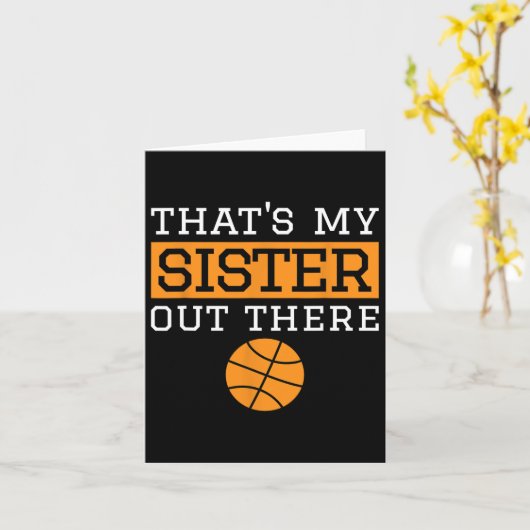 Brother Bysketbyll Gift Dat is mijn zus Bysketbyl Kaart (Gele Bloem)