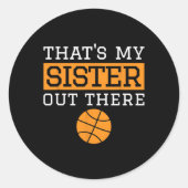 Brother Bysketbyll Gift Dat is mijn zus Bysketbyl Ronde Sticker (Voorkant)