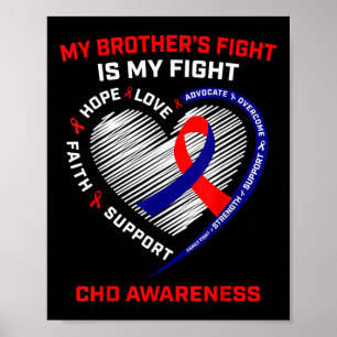 Brother CHD-gewaarwording, congenitale hartaandoen Poster