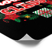 Brother Claus Christmas Santa Laurel Wreath Mistle Poster (Hoek)
