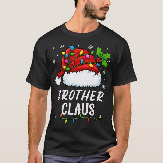 BROTHER CLAUS Matching Familie Kerst Outfit T-shirt (Voorkant)