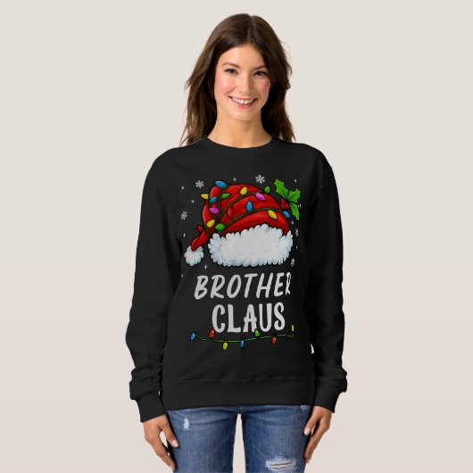 BROTHER CLAUS Matching Familie Kerst Outfit Trui (Voorkant volledig)