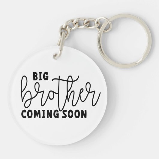 Brother coming soon. Wordt binnenkort grote broer Sleutelhanger (Achterkant)