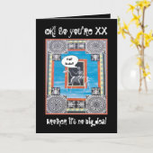 Brother CUSTOM Birthday - GRAPPIG met skelet Kaart (Gele Bloem)