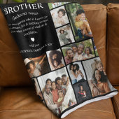 Brother Definition Photo Collage Fleece Deken