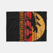 Brother Dinosaur 5 kind Funny Big Little Brother Fleece Deken (Voorkant (Horizontaal))