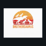 Brother Dinosaur 5 Kinder Funny Big Little Gift Briefkaart<br><div class="desc">Brother Dinosaur 5 Kinder Funny Big Little Gift</div>