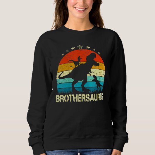 Brother Dinosaur Brothersaurus 2 Twee Kinder Chris Trui (Voorkant)