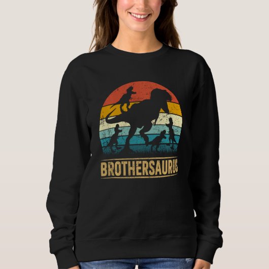 Brother Dinosaur Rex Brothersaurus 4 Kinder vader Trui (Voorkant)