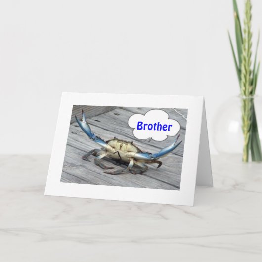 BROTHER-DON IS GEEN CRAB (ZEGT DE CRAB) KAART (Voorkant)