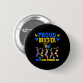 Brother Down Syndrome Bewustheid Ronde Button 5,7 Cm (Voorkant /achterkant)