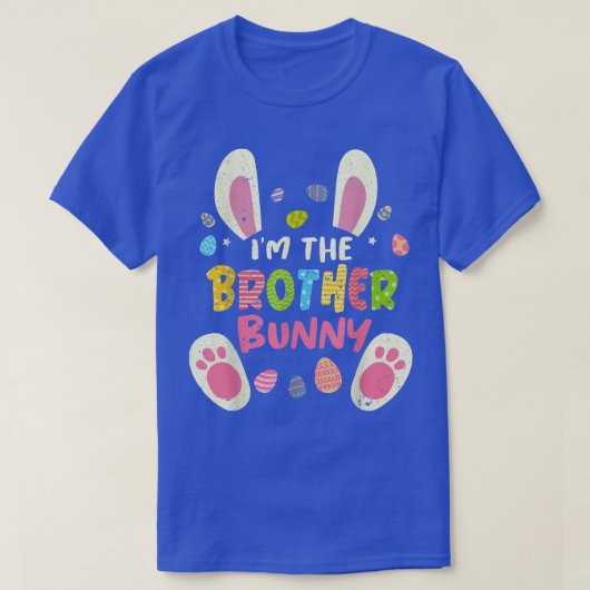 Brother Easter Matching Family Party Bunny Face Co T-shirt (Design voorkant)