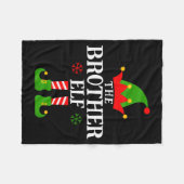 Brother Elf Funny Matching Family Group Christmas  Fleece Deken (Voorkant (Horizontaal))