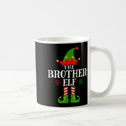 Brother Elf Funny Matching Family Group Christmas  Koffiemok (Rechts)