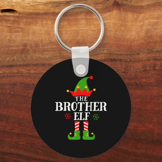 Brother Elf Funny Matching Family Group Christmas  Sleutelhanger (Voorkant)
