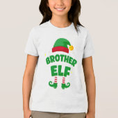 Brother Elf Holiday Family Matching Set Tri-Blend Shirt (Voorkant)