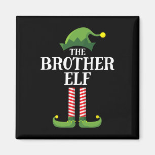 Brother Elf Matching Family Group kerstparty Magneet