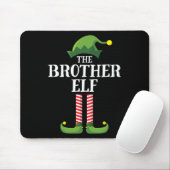 Brother Elf Matching Family Group kerstparty Muismat (Met muis)