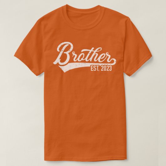 Brother est 2023 voor bro om te zijn t-shirt (Design voorkant)