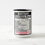 Brother Funny Gift Mok<br><div class="desc">Pas deze grappige voedingsfeiten aan om een geschenk te maken dat ze koesteren. Ideaal voor iedereen,  beroep of specialiteit. AZEZ - A tot Z,  EZ Gifts! Design van Amelia Carrie zazzle.com/AZEZxom</div>
