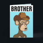 BROTHER FUNNY MONKEY BIRTHDAAGKAARTEN KAART<br><div class="desc">BROTHER MONKEY HAPPY BIRTHDAY-KAART</div>