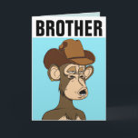 BROTHER FUNNY MONKEY BIRTHDAAGKAARTEN KAART<br><div class="desc">BROTHER MONKEY HAPPY BIRTHDAY-KAART</div>
