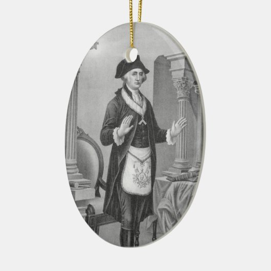 Brother George Washington Keramisch Ornament (Links)