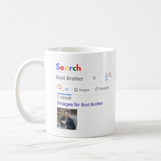 BROTHER GIft FUNNY World's BESTE ZOEKengine Koffiemok (Links)