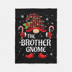 Brother Gnome bijpassende kerst PJS voor familie Fleece Deken